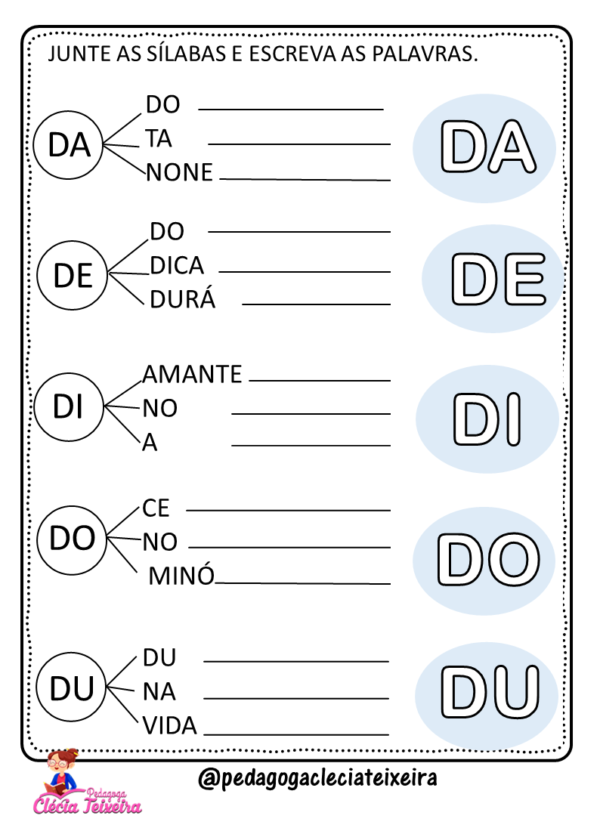 Atividades De Alfabetiza O S Labas Letras B C D F G H