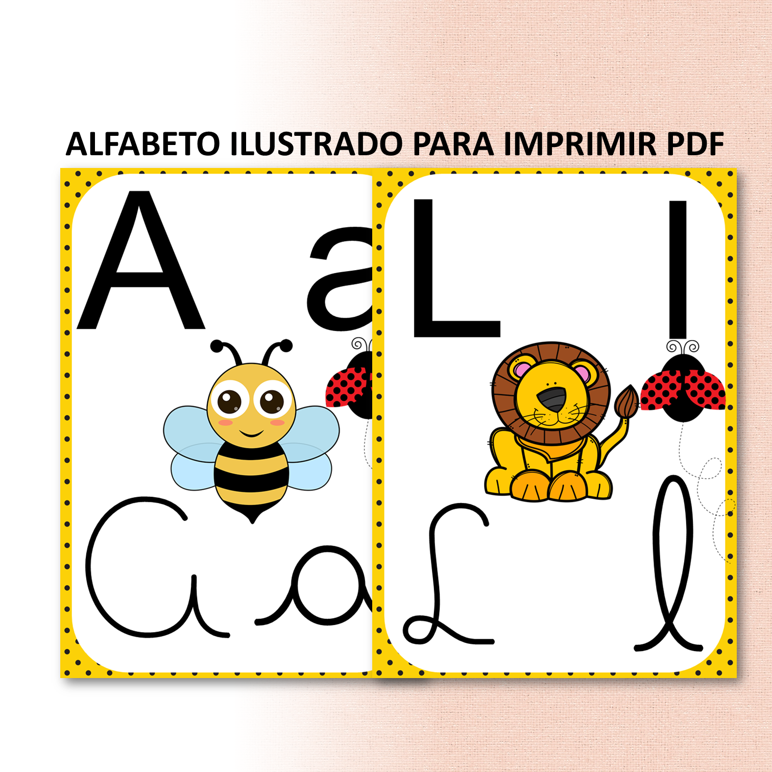 Alfabeto ilustrado para imprimir PDF Clécia Teixeira