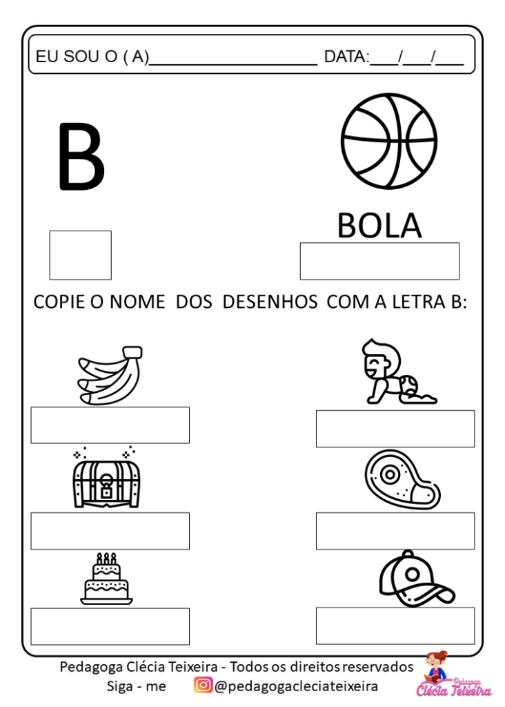 Atividades Para Imprimir: Letras B E C - Clécia Teixeira