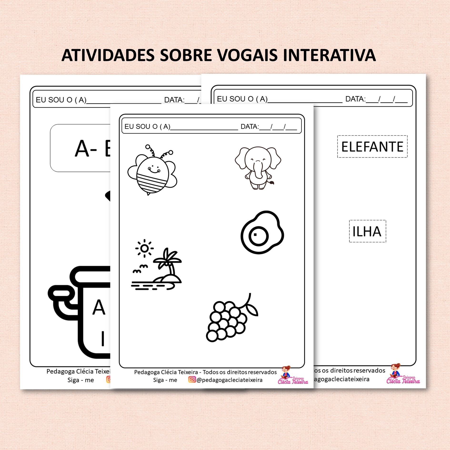 Atividades sobre vogais interativa