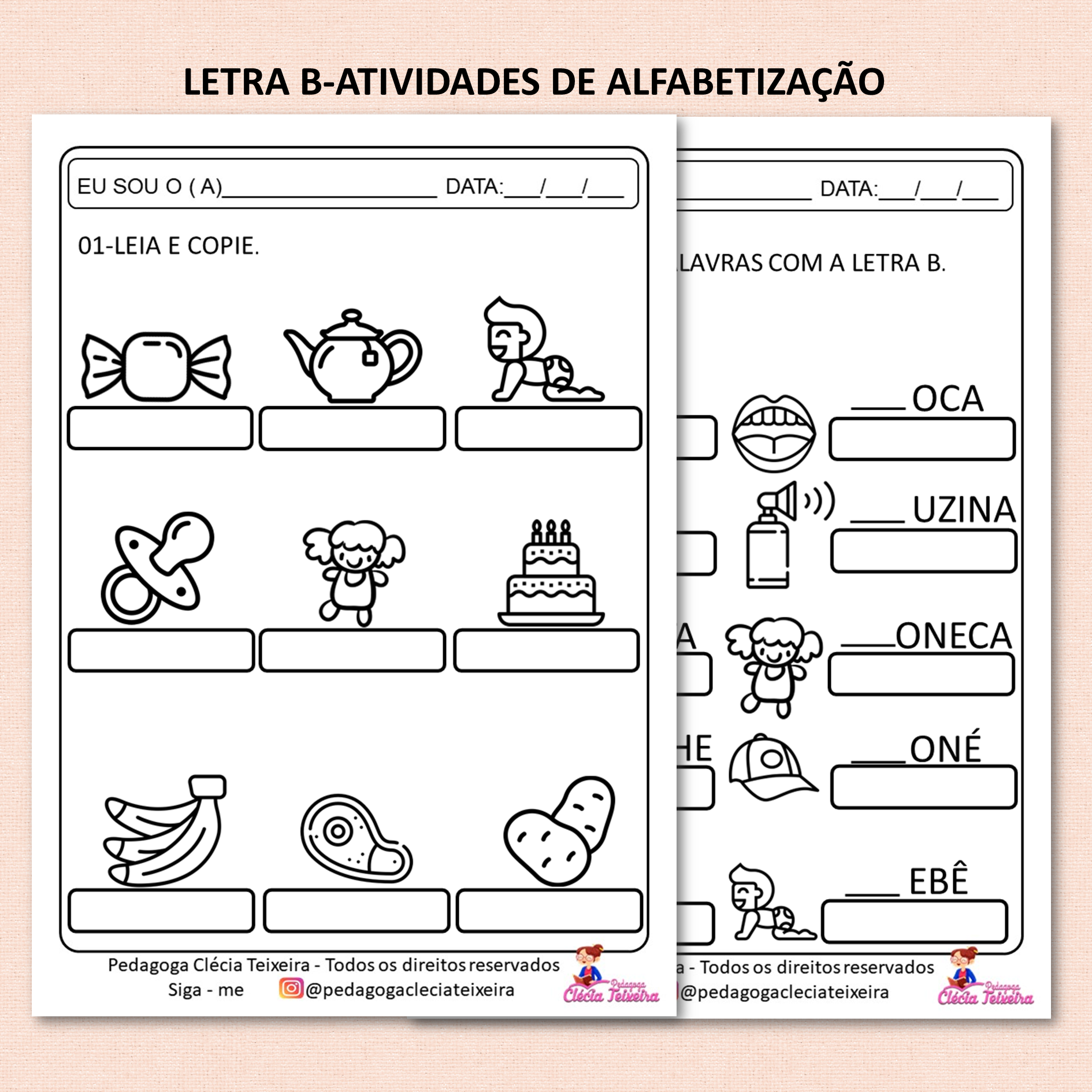 Letra B-Atividades de Alfabetização