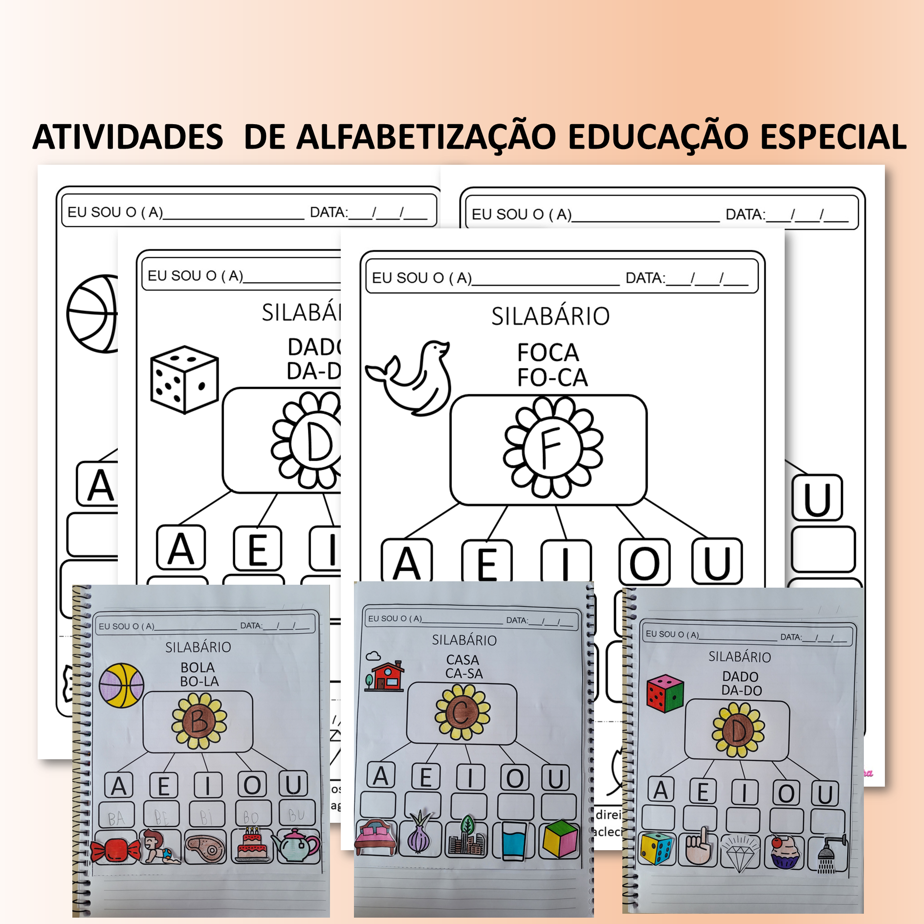 Educação Especial e Inclusiva: Jogos e atividades de Alfabetização para  imprimir