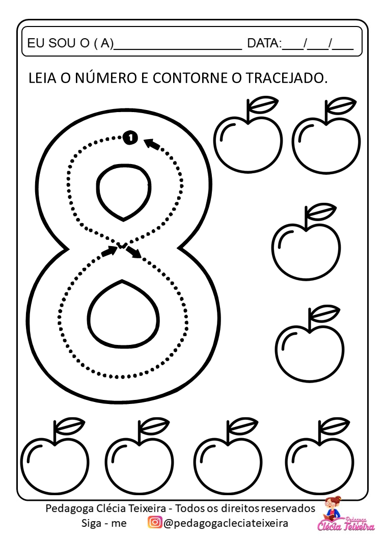 Atividade de matemática para educação infantil Clécia Teixeira