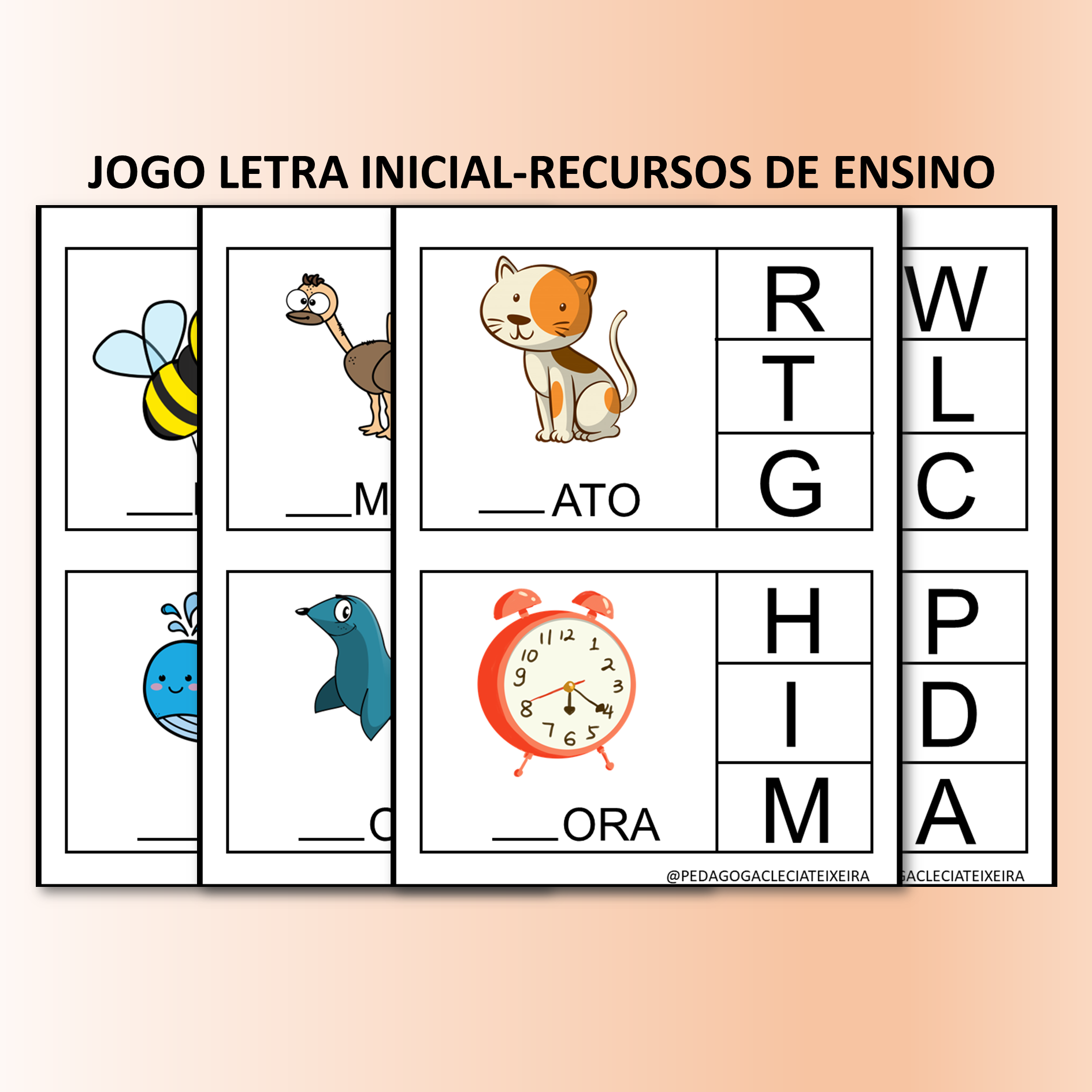 Jogo para imprimir: Roleta das letras - Clécia Teixeira