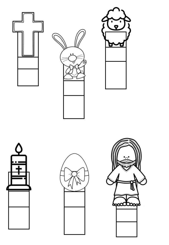 Os símbolos da páscoa cristã para imprimir
