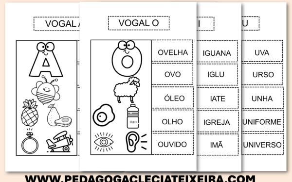 Vogais interativas para a educação infantil