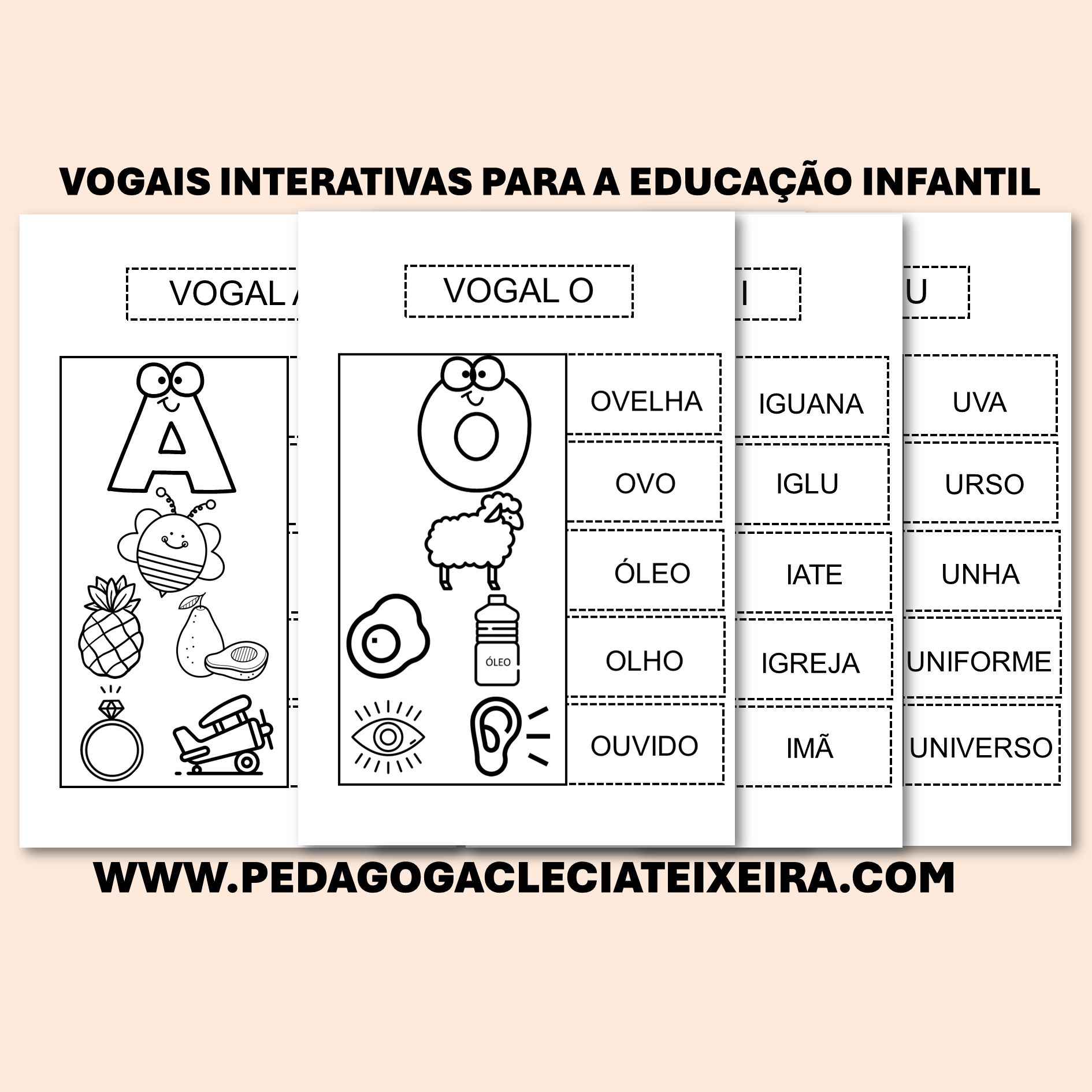 Vogais interativas para a educação infantil