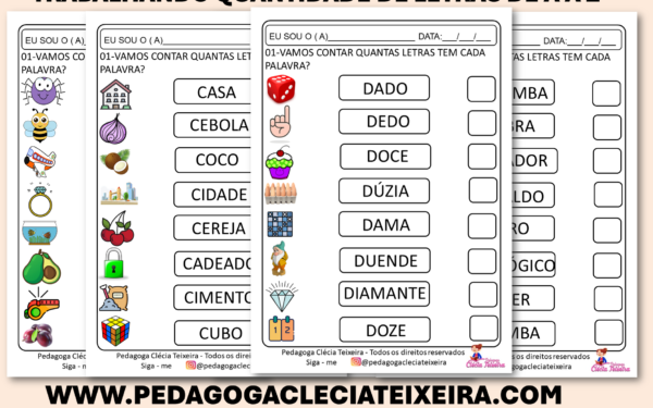 Trabalhando quantidade de letras de A A Z