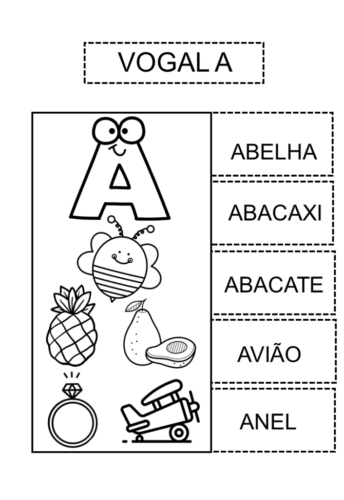 Vogais interativas para a educação infantil