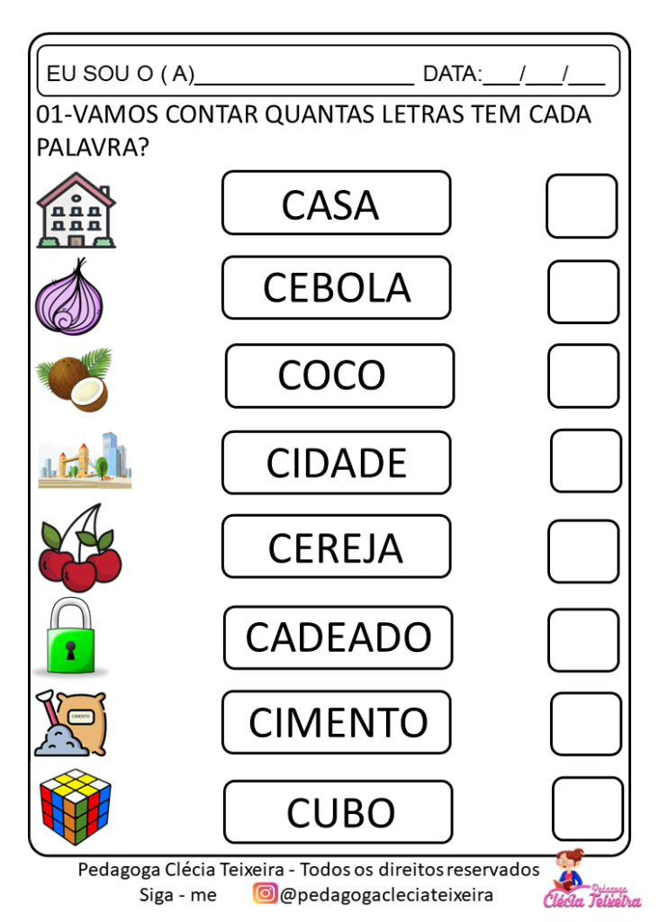 Trabalhando quantidade de letras de A A Z