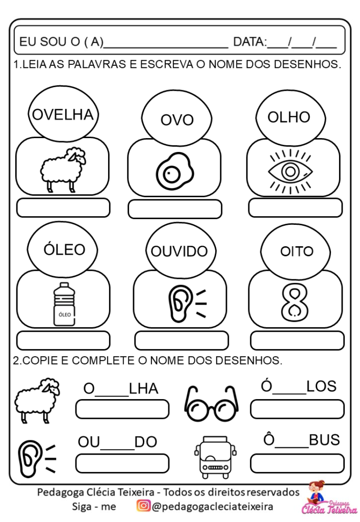 Trabalhando as  vogais A E I O U na alfabetização