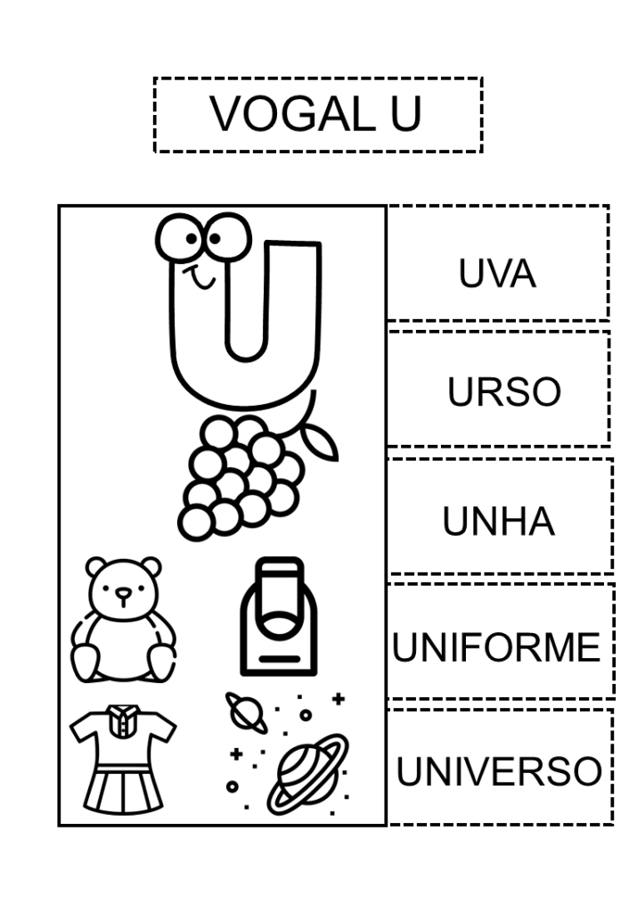 Vogais interativas para a educação infantil