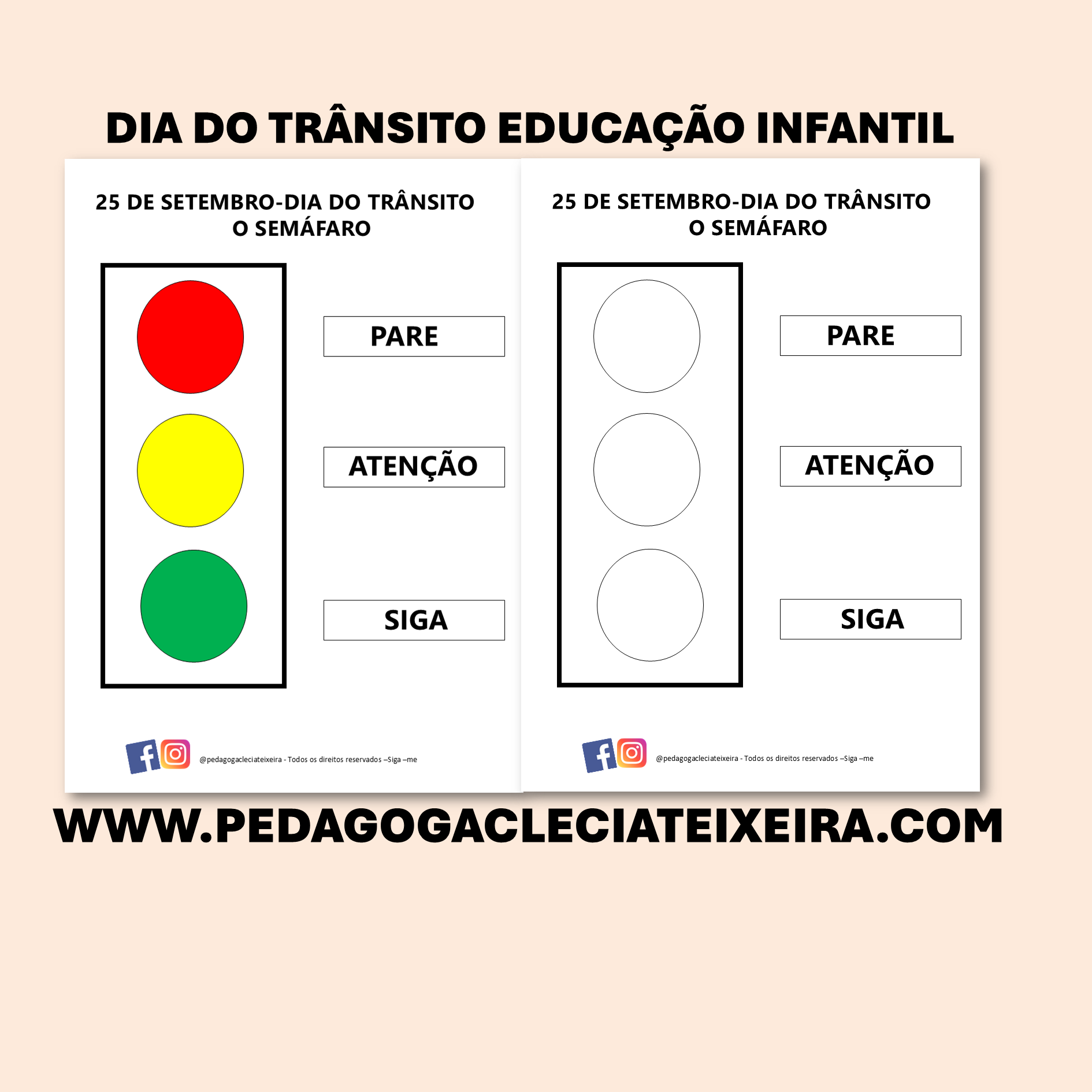 Dia do trânsito educação infantil