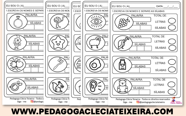 Atividades com vogais para alfabetização