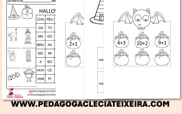 Halloween atividades para crianças