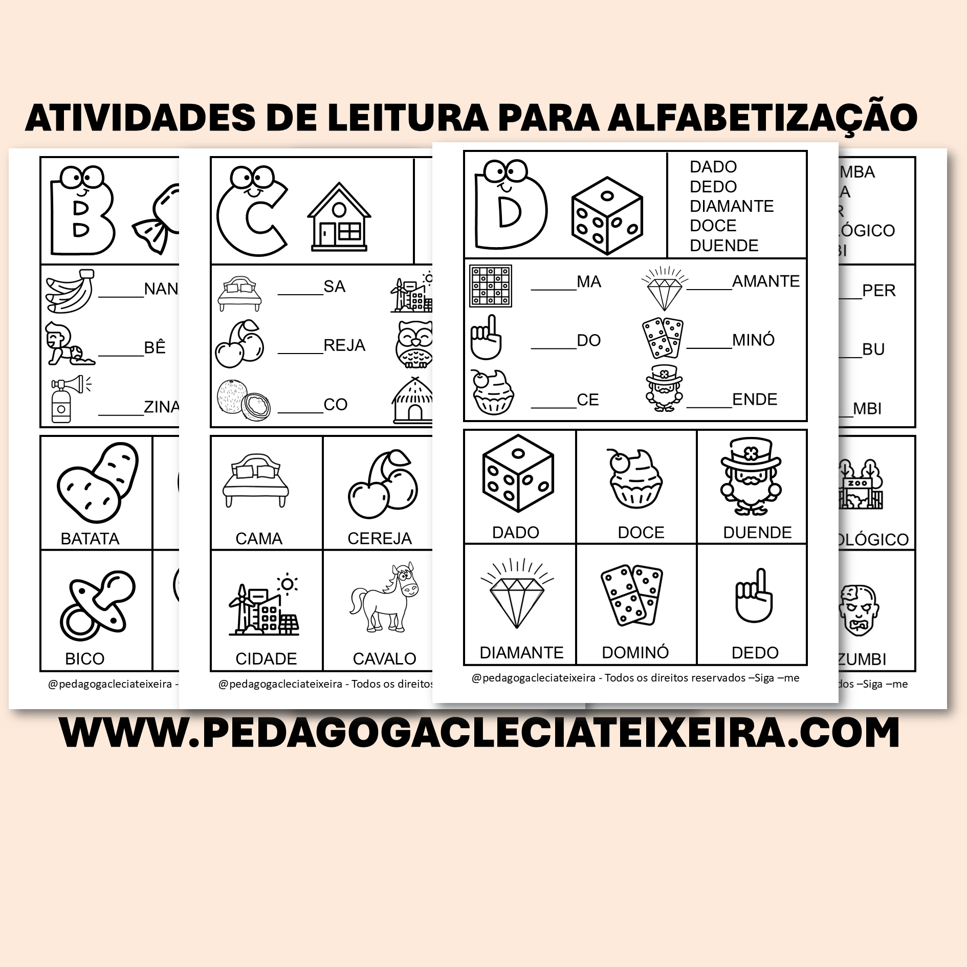 Atividades de leitura para Alfabetização