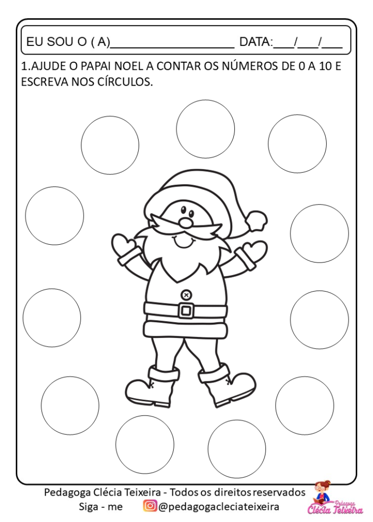 Atividades de Alfabetização de Natal