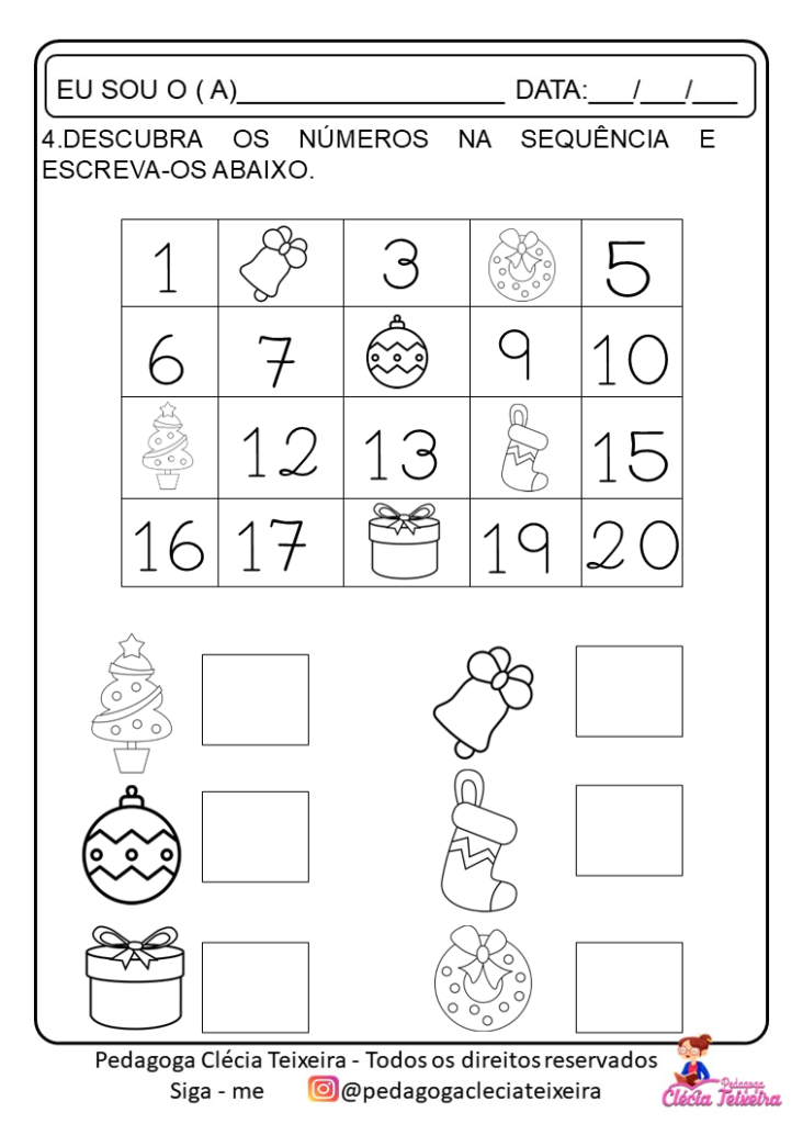 Atividades de Natal educação infantil