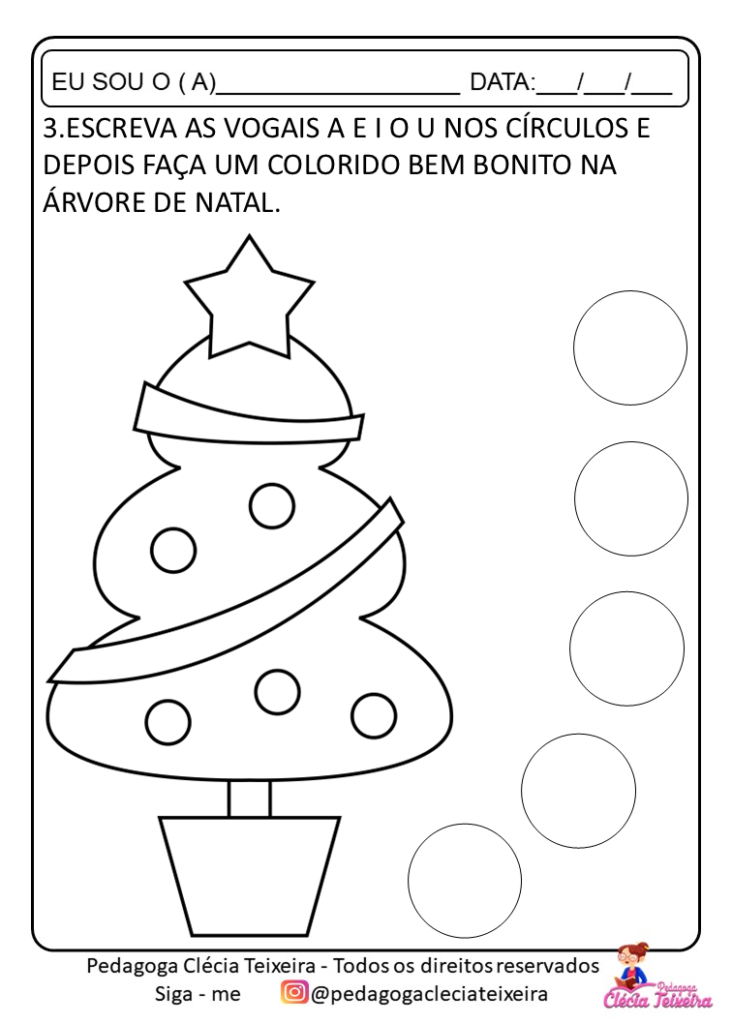 Atividades de Alfabetização de Natal