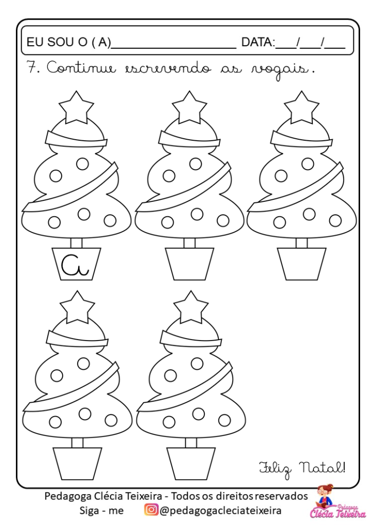 Atividades de Natal educação infantil