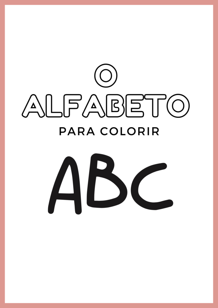 Alfabeto de parede para imprimir e alfabetizar