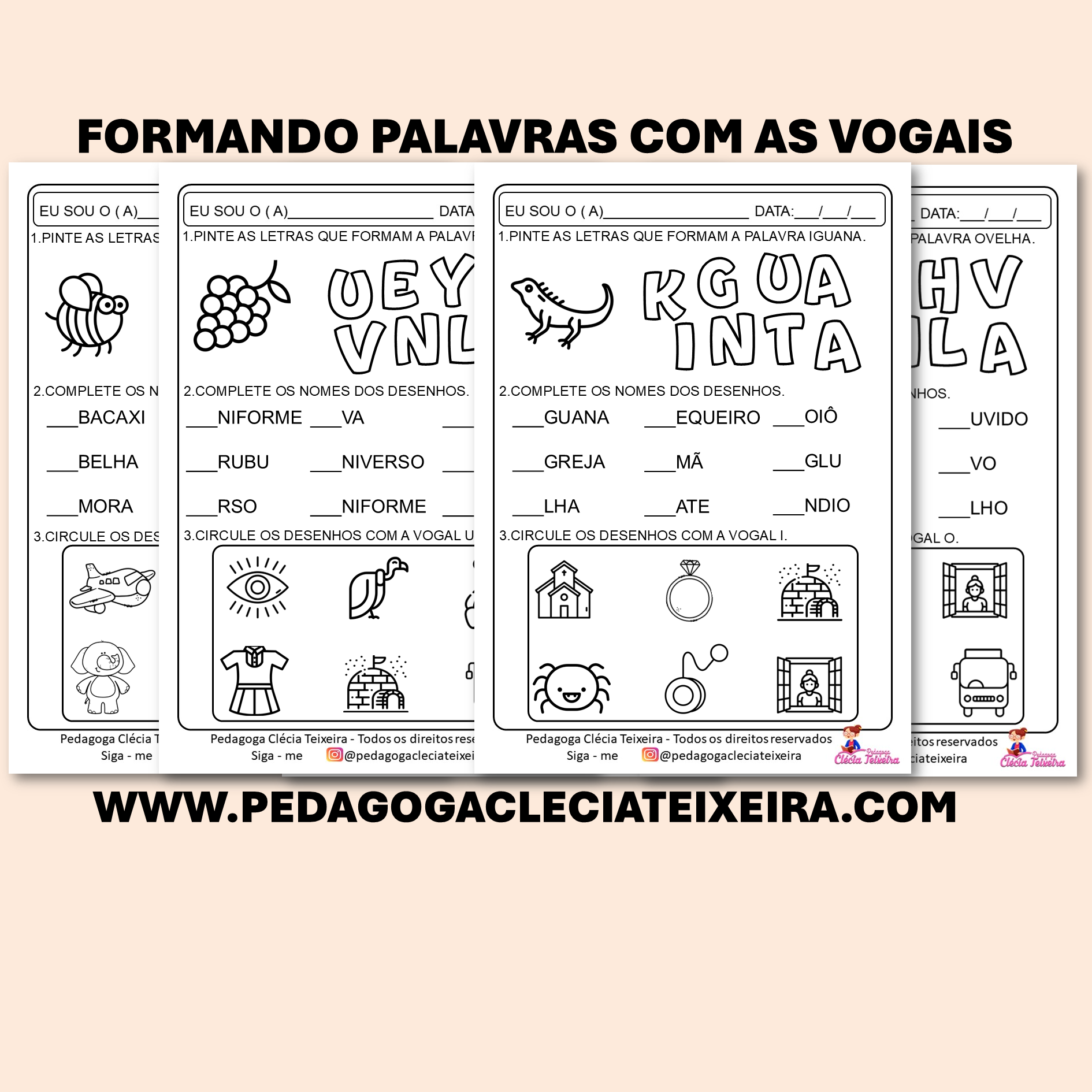 Formando palavras com as vogais