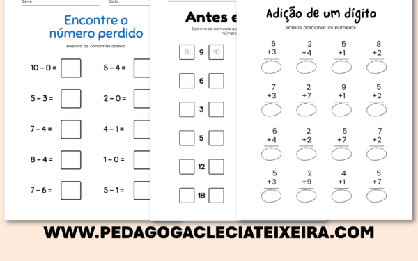 Atividade de matemática para ensino fundamental