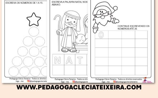 Atividade pronta com temática Natal para imprimir