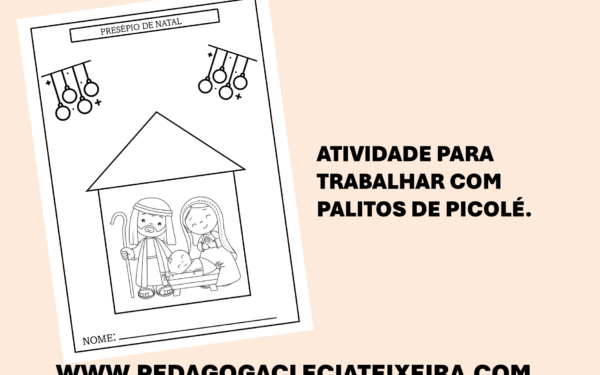 Presépio de Natal para imprimir -PDF