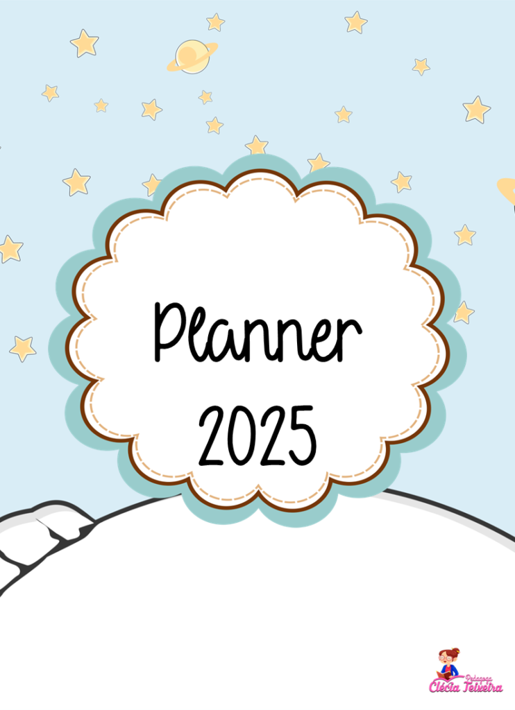 Planner Pequeno Príncipe fofo 2025 em PDF