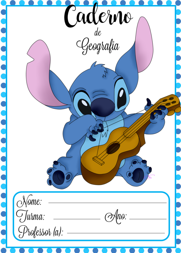 Capas de caderno-Tema Lilo e Stitch