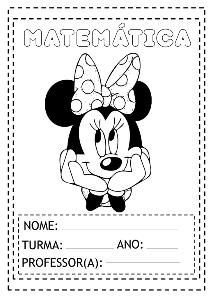 Capas de caderno mickey e minnie gratuitas