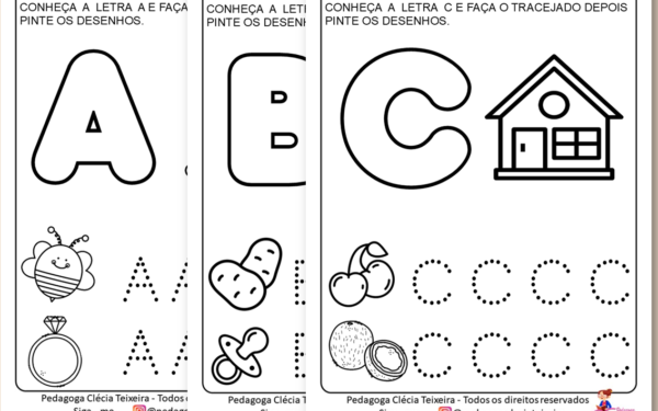 Como escrever as letras -traçado das letras